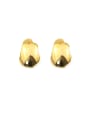 thumb Brass Geometric Vintage Stud Earring 3