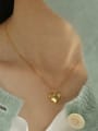 thumb Brass Smooth Heart Minimalist Necklace 1