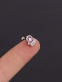 thumb Brass with Cubic Zirconia Multi Color Geometric Dainty Stud Earring 2