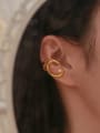 thumb Brass Geometric Minimalist Single Line Earbone Clip Earring( Single-Onlly One) 1