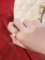 thumb Alloy Shell White Flower Trend Band Ring/Free Size Ring 1