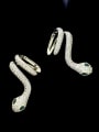 thumb Brass Cubic Zirconia Snake Luxury Stud Earring 0