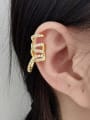 thumb Brass Cubic Zirconia Geometric Vintage Single  Clip Earring 1