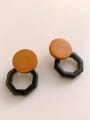 thumb Alloy Resin Geometric Vintage Stud Earring/Multi-color optional 2