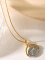 thumb Brass Coin Vintage Necklace 3