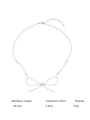 thumb Brass Imitation Pearl Bowknot Minimalist Beaded Necklace 2