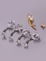 thumb Stainless steel Cubic Zirconia Star Hip Hop Stud Earring OR Belly Estuds 2