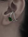 thumb Brass Cubic Zirconia Weave Vintage Single Earring(Single -Only One) 1