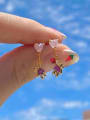thumb Brass Cubic Zirconia Multi Color Irregular Cute Stud Earring 1