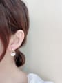 thumb Copper Alloy Shell Round Trend Stud Earring 1