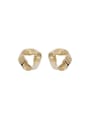 thumb Copper Triangle Minimalist Stud Trend Korean Fashion Earring 1