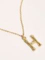 thumb Titanium Steel Letter Minimalist Necklace 3