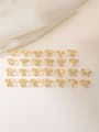 thumb Brass Cubic Zirconia Letter Minimalist Band Ring 1