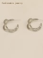 thumb Brass Geometric Minimalist Stud Trend Korean Fashion Earring 3