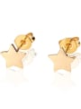 thumb Brass Star Earring and Necklace Set 4