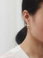 thumb Copper Rhinestone Geometric Minimalist Stud Trend Korean Fashion Earring 1