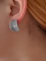 thumb Zinc Alloy Resin Irregular Minimalist Stud Earring 3
