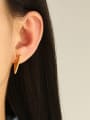 thumb Titanium Steel Heart Minimalist Stud Earring 1