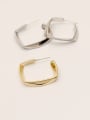 thumb Brass Geometric Minimalist Stud Trend Korean Fashion Earring 0