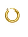 thumb Brass  Smooth Geometric Vintage Hoop Trend Korean Fashion Earring 4