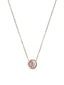 thumb Stainless steel Round Dainty Necklace 0