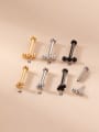 thumb Brass Bead Geometric Hip Hop Lip Rings&Lip studs 0