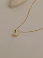 thumb Brass Shell Moon Minimalist  pendant Trend Korean Fashion Necklace 3
