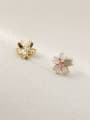 thumb Brass Enamel Heart Flower Cute Stud Trend Korean Fashion Earring 3