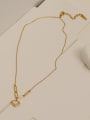 thumb Brass Shell Heart Minimalist  Pendant Trend Korean Fashion Necklace 3