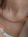 thumb Brass Geometric Vintage Hollow   Chain Necklace 1