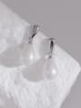 thumb Brass Imitation Pearl Water Drop Minimalist Drop Earring 0