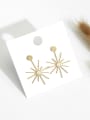 thumb Copper with Minimalist  snowflake Stud Trend Korean Fashion Earring 1