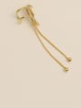 thumb Brass Cubic Zirconia Tassel Vintage Clip Trend Korean Fashion Earring 2