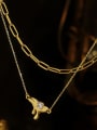 thumb Brass Cubic Zirconia Geometric Vintage Necklace 0