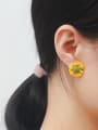thumb Copper Enamel Geometric Cute Flowers  Stud Trend Korean Fashion Earring 2