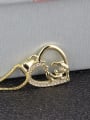 thumb Brass Cubic Zirconia Heart Pendant  Necklace 1