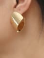 thumb Brass Smooth Geometric Minimalist Stud Trend Korean Fashion Earring 2