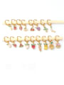 thumb Brass Cubic Zirconia Friut Trend Single Earring(Single Only One) 3