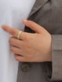 thumb Copper Geometric Minimalist Stackable Fashion Ring 1