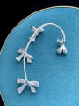 thumb Brass Cubic Zirconia Bowknot Trend Single Earring 2