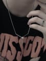 thumb Brass Smooth Geometric Hip Hop Necklace 1