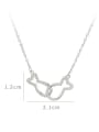 thumb Brass Cubic Zirconia Fish Minimalist Necklace 1