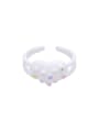 thumb Zinc Alloy Enamel Heart Cute Band Ring 0