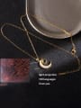 thumb Copper Glass Stone Moon Trend Projection 100 languages I Iove You Necklace 1