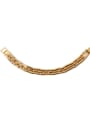 thumb Brass Geometric Vintage Irregular wide chain Link Bracelet 4