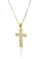 thumb Brass Cubic Zirconia Religious Dainty Necklace 2