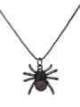 thumb Brass Cubic Zirconia Insect Vintage Necklace 0