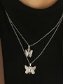 thumb Titanium Steel Butterfly Vintage Necklace 2