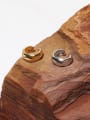 thumb Brass Rhinestone Irregular Minimalist Single Earring 0