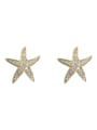 thumb Alloy Rhinestone Star Minimalist Stud Earring 3
